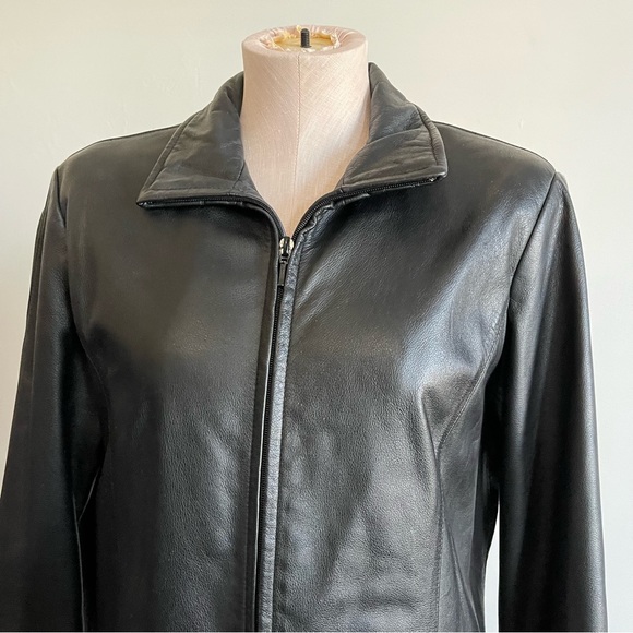 BOUTIQUE OF LEATHERS CANADA Black Leather Jacket - Picture 3 of 9